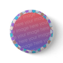 cool stained glass photo frame buttons