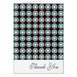 Cool Star and Circles Thank You Greeting Card