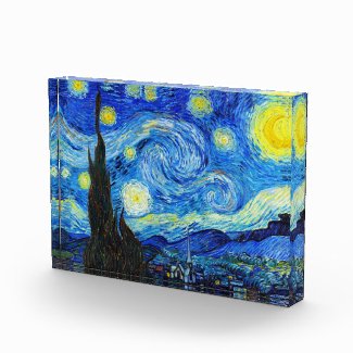 Cool Starry Night Vincent Van Gogh painting Acrylic Award