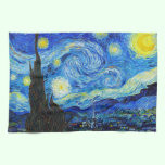 Cool Starry Night Vincent Van Gogh painting kitchen towels