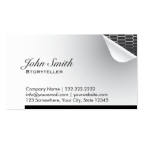 Cool Steel Inside Storyteller Business Card