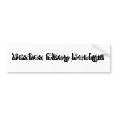 cool sticker bumper sticker by barbershopdesign