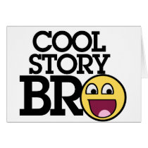 Cool story bro greeting card