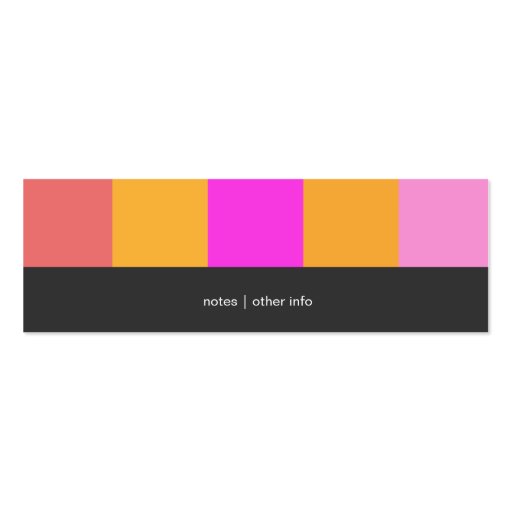 Cool Stripes Mommy Calling Cards Business Card Templates (back side)