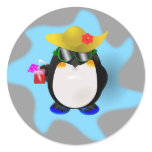 Cool Summer Penguin Sticker