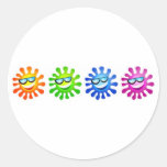 Cool Suns Round Stickers