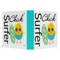 Cool Surfer Chick Binder by chicktshirts Cool Surfer Chick Binder