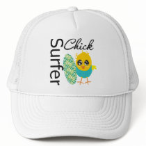 Cool Surfer Chick Trucker Hats