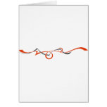 Cool Swirl Graphic Greeting Card