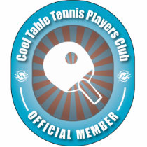 Cool Table Tennis Players Club photo sculptures
