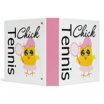 Cool Tennis Chick Binder by chicktshirts Cool Tennis Chick Binder