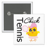 Cool Tennis Chick buttons