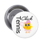 Cool Tennis Chick buttons