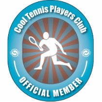 Cool Tennis Players Club photo sculptures