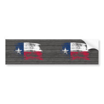 Cool Texan flag design Bumper Stickers