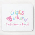 Cool Text Girls Weekend Bachelorette Party mousepads by weddingsareus Cool Text Girls Weekend Bachelorette Party mousepads