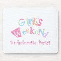 Cool Text Girls Weekend Bachelorette Party mousepads by weddingsareus Cool Text Girls Weekend Bachelorette Party mousepads