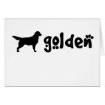 Cool Text Golden Greeting Card