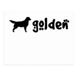 Cool Text Golden Postcards