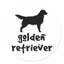 Cool Text Golden Retriever stickers