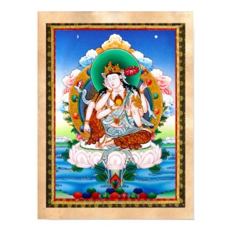 Cool tibetan thangka Cintamanicakra Avalokitesvara Poster