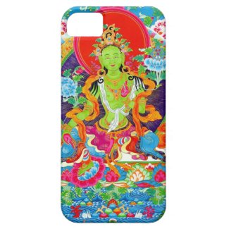 Cool tibetan thangka green tara god tattoo iPhone 5 cases