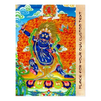 Cool tibetan thangka tattoo Vajrapani Bodhisattva Postcard