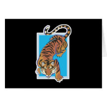 cool tiger design card