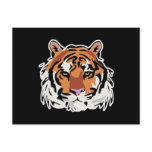 cool tiger face design postcards