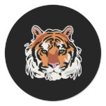 cool tiger face design sticker
