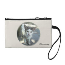 Cool Town Cat Green Eyes Gray Ears Coin Clutch Change Purses at  Zazzle