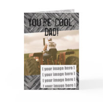 Cool Tractor Father's Day Card: Add your photo