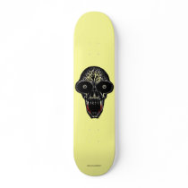 Cool tribal vampire skull graphic skateboard