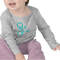 Cool Turquoise Bicycle Products Shirts