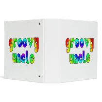 Cool Uncles Birthdays & Christmas : Groovy Uncle 3 Ring Binders