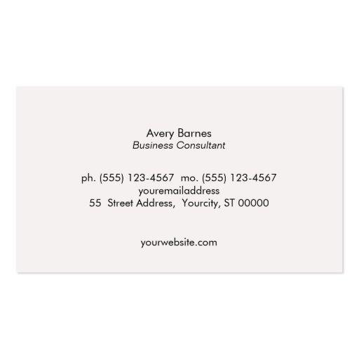 Cool Unique Artistic Abstract Monogram Add Photo Business Card (back side)