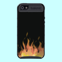 Cool urban grunge black burning fire flames skinit case