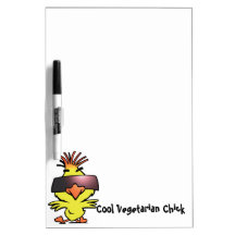 Cool Vegetarian Chick Dry Erase Board