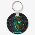 Cool velociraptor dinosaur keychain design keychain