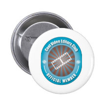 Cool Video Editors Club Pinback Button