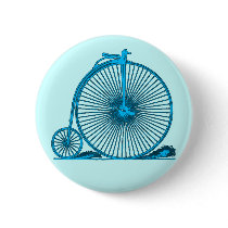 Cool Vintage Bicycle Illustration Products buttons by BicycleFun Cool Vintage Bicycle Illustration Products buttons