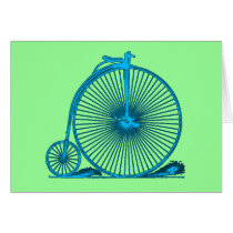 Cool Vintage Bicycle Illustration Products Greeting Card