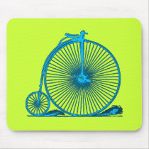 Cool Vintage Bicycle Illustration Products Mouse Mats