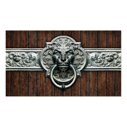 Cool Vintage Doorknocker #1A Personalizable Business Card