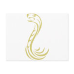 Cool Viper Snake Logo Postcards
