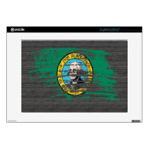 Cool Washingtonian flag design Laptop Decal