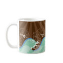Cool Waves and Brown Sun Gift / Favor / Cup / Mug