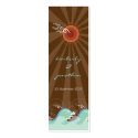 Cool Waves and Brown Sun Thank You Gift /Favor Tag business cards