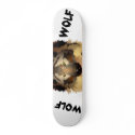 Cool Wolf Skateboard Deck by Paintedlynx Cool Wolf Skateboard Deck