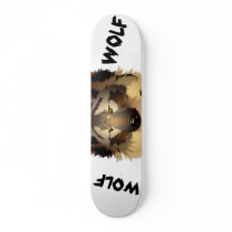 Cool Wolf Skateboard Deck by Paintedlynx Cool Wolf Skateboard Deck